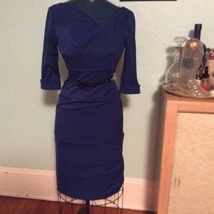 Cobalt 3/4 Jackie O dress